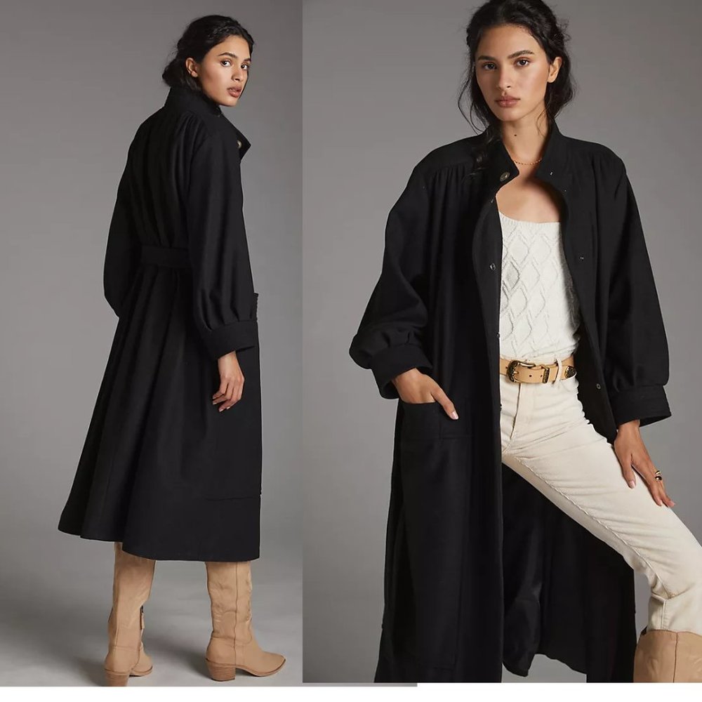 OOF oversized Kristin Coat black color